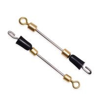 快速换子线夹别针金属铅皮座一体式8八字环连接器钓鱼小配件渔具|7号(5只装)