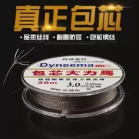 包芯钢丝大力马线防咬线鲟鱼线20米PE线沉水主线子线包心线鱼线