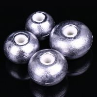 铅坠陶瓷不伤线算珠形通心定位铅坠中通爆炸钩水怪鲢鳙水怪配重坠|1个装 磁环铅坠40克