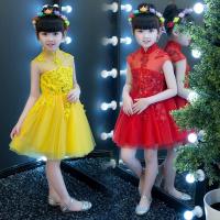 六一儿童公主裙演出服走秀蓬蓬裙女童表演礼服学生现代舞蹈连衣裙
