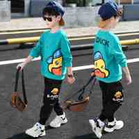 男童春装套装2021新款男孩春秋帅气运动两件套儿童装洋气中大童潮