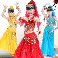 儿童印度舞演出服幼儿园少儿新疆舞民族舞蹈服女童肚皮舞表演服装