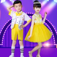 儿童节演出服蓬蓬纱裙舞蹈服幼儿园表演服毕业典礼服