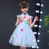 六一新款儿童演出服女童蓬蓬裙公主裙幼儿中小学生合唱舞蹈表演服