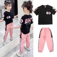 纯棉夏装套装新款韩版儿童网红两件套夏季女孩童装