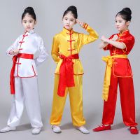 儿童武术表演比赛练功太极功夫服装长短袖男女童少儿幼儿园小学生