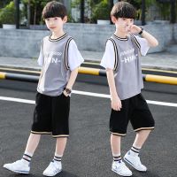 男童夏装套装2021新款儿童装篮球服帅气夏季韩版男孩短袖洋气潮衣