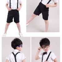 六一儿童节背带裤演出服装中小学生大合唱男童朗诵表演主持人礼服