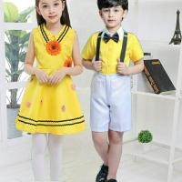 六一儿童演出服公主裙幼儿园大合唱女童舞蹈表演服诗朗诵背带裤男