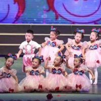 六一儿童演出服幼儿园舞蹈服女童蓬蓬纱裙蝴蝶连衣裙小女孩表演服