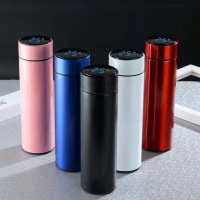 [支持门店信息定制]智能显温杯 304不锈钢 长效保温水杯 支持Logo门店电话信息定制