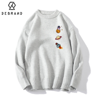 DEBRAND软糯毛衣男秋冬季打底针织衫新款2021宽松慵懒风线衣