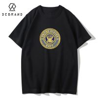 DEBRAND潮牌正品短袖t恤男2022新款纯棉内衣男黑色美式百搭打底衣