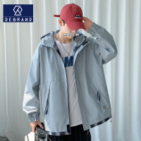 DEBRAND男士夹克春秋季时尚港风高级韩系潮流ins青少年连帽外套