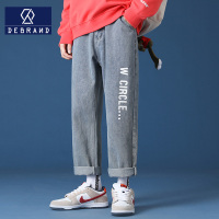 DEBRAND男士工装裤春秋季时尚港风潮流运动高街风青少年直筒长裤