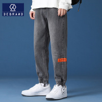 DEBRAND男士休闲裤春季2022新款潮流韩版港风时尚百搭运动束脚裤