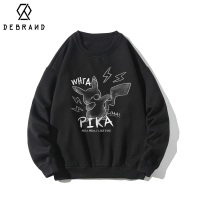 DEBRAND圆领卫衣男潮牌ins宽松慵懒风打底衫韩版潮流青少年上衣春