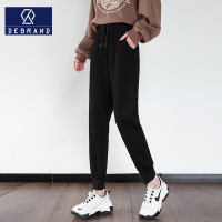 DEBRAND休闲裤女春季新款束脚裤宽松时尚卫裤学生潮ins运动裤子
