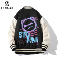 DEBRAND涂鸦棒球服外套男春秋设计感小众夹克衫韩版潮流拼接外套