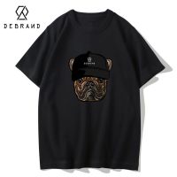 DEBRAND潮牌新款韩版潮流帅气黑色内衣男纯棉高质量t恤衫潮男短袖