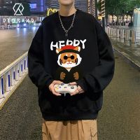 DEBRAND潮牌2022新款港风卫衣男潮ins百搭春秋款高颜值小老虎外套