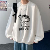 DEBRNAD潮牌无帽卫衣男潮ins百搭宽松青少年潮流帅气套头情侣卫衣