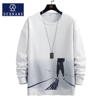 DEBRAND男士卫衣新款长袖圆领t恤男春秋季潮流宽松秋衣男装上衣男