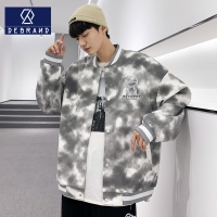 DEBRAND男春秋季外套潮牌ins港风棒球服韩版潮流百搭迷彩高街夹克