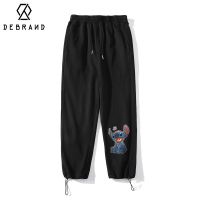 DEBRAND学院风国潮运动卫裤男宽松大码oversize小众设计感休闲裤
