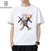 DEBRAND芝麻街联名短袖男潮牌潮流2022夏季新款纯棉学生情侣装t恤