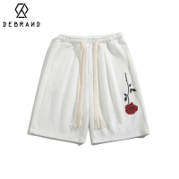 DEBRAND华夫格短裤男潮牌ins高级感休闲五分裤宽松大码百搭篮球裤
