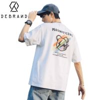 DEBRAND潮牌短袖t恤男夏季新款纯棉潮流ins百搭痞帅街头夏装体恤