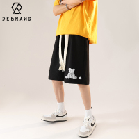 DEBRAND美式vibe设计感短裤男华夫格夏季薄款篮球运动五分裤潮牌