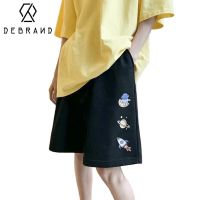DEBRDND夏季纯棉运动沙滩裤子男潮牌帅气百搭宽松印花休闲短裤男