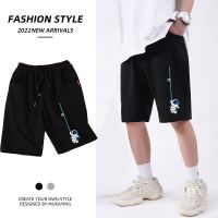 DEBRAND潮牌夏季新款联名印花短裤男宽松帅气休闲纯棉运动五分裤