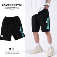 DEBRAND宽松休闲裤抽绳纯棉短裤男潮牌ins夏季运动裤青少年潮下装