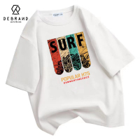 DEBRAND夏季短袖t恤男士纯棉宽松情侣上衣半袖潮牌潮流体恤打底衫