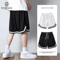DEBRAND篮球短裤男夏季薄款潮牌宽松冰丝休闲裤子宽松五分裤外穿