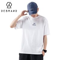 DEBRAND纯棉t恤男短袖潮牌超火宽松衣服夏季男装2022年新款体恤衫