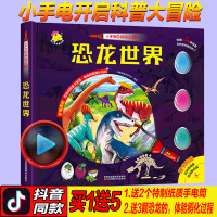 小手电大探秘系列书儿童手电筒图书恐龙世界时代侏罗纪揭秘恐龙书大百科全书儿童6-12岁科普书百问百答一年级课外阅读书籍