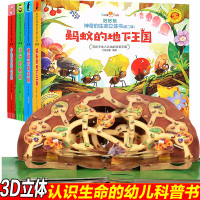 正版好好玩神奇的生命立体书第二辑全套4册3d儿童立体书翻翻书游戏书3-6岁毛毛虫去哪了我们长得不一样专注力训练书逻辑