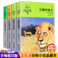 沈石溪动物小说品藏书系全集4册 红飘带狮王/雄狮去流浪/一只猎的遭遇/王妃黑*