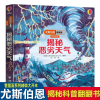 正版尤斯伯恩看里面低幼版 揭秘恶劣系列天气 趣味科普翻翻书立体书3-4-5-6-10周岁宝宝
