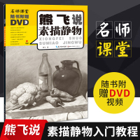 名师课堂 熊飞说素描静物 附赠DVD 美术绘画书籍技法结构联考校考临摹范本画初学入教学教程教材素描速写书入自学 湖