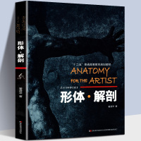 形体解剖 修订版霍波洋著 美术基础美术院校教材素描速写 十二五普通高等教育规划教材 头部颈胸四肢躯干全身骨骼形体结构书籍