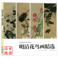 中国画家名作精鉴 明清花鸟画精选 陈洪绶/恽寿平/金农/徐渭历代名家国画鉴赏临摹作品 国画初学者入技法山水画水墨画基础