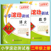 全2册2019新版小学滚动测试数学语文 人教版孟建平系列丛书 活页试卷教材2年级测试题 二年级上册品牌教辅小学生期末练习