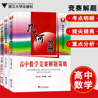 全3本高中数学竞赛解题策略 几何分册+代数分册+数论分册 高中数学竞赛专题讲座丛书 高一高二高三数学竞赛培训教辅教材 浙