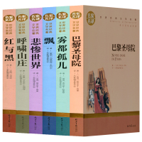 全6册巴黎圣母院悲惨世界呼啸山庄飘红与黑雾都孤儿外国小说书籍青少年10-15岁课外书籍