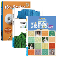 3册织毛衣教程零基础 领与袖巧编织+新款花样编织+棒针编织基础全3册 手工毛衣女编织书籍图解大全花样儿童毛衣手工编织图案